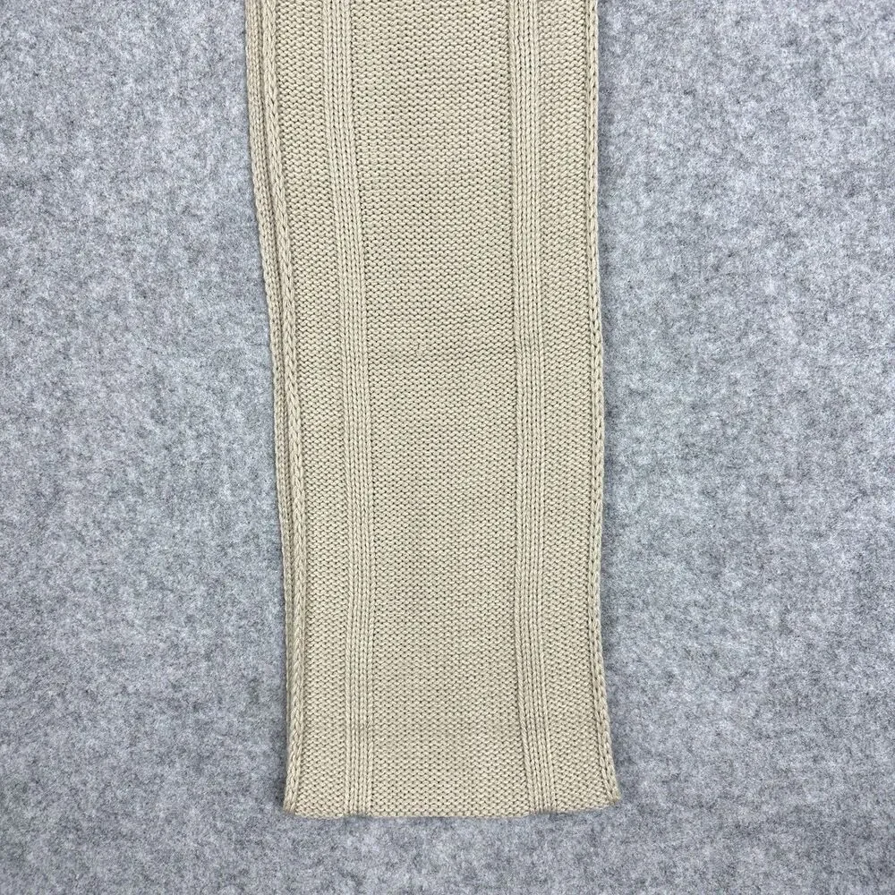 Chicago Bulls NBA Ultra Game Knit Scarf Tan Neutral Embroidered Logo Bull OSFM*